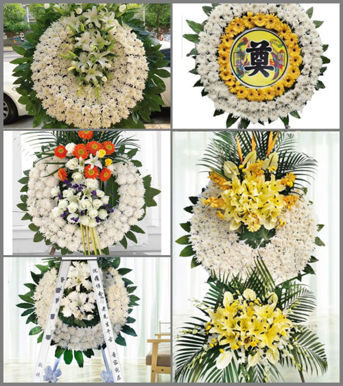 山西长治武乡县贾豁乡龙王沟村花圈速递